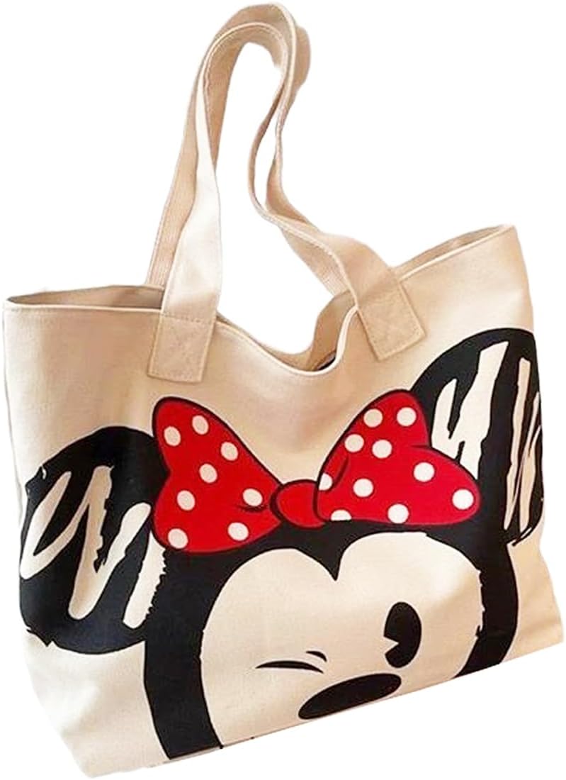 Charmory Cute Tote Bag gift bag Party favor for Women, Reusable Canvas Tote Bag for Work Beach Travel with Zipper and Inner Pocket - Image 1
